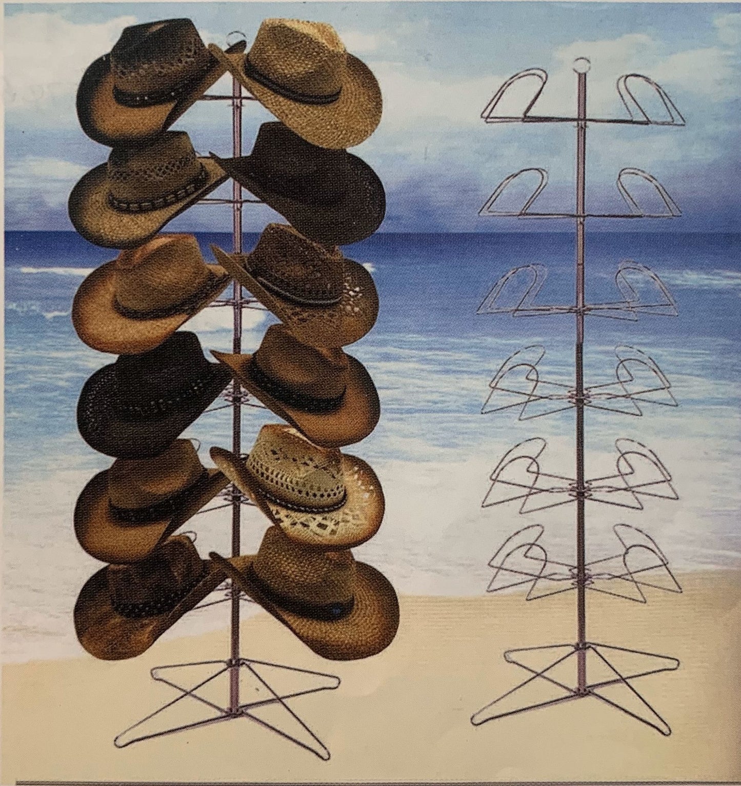 YM001-HAT STAND | HAT FLOOR DISPLAY